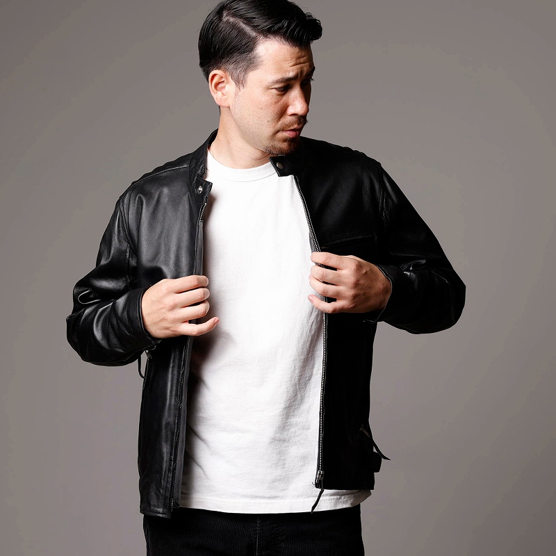 K*i様 RRLシングルライダース WEB限定】シンセティックレザーシングル