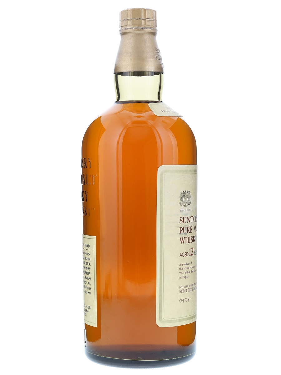 未開栓】サントリー ピュアモルト 山崎12年 向獅子ラベル 1000ml