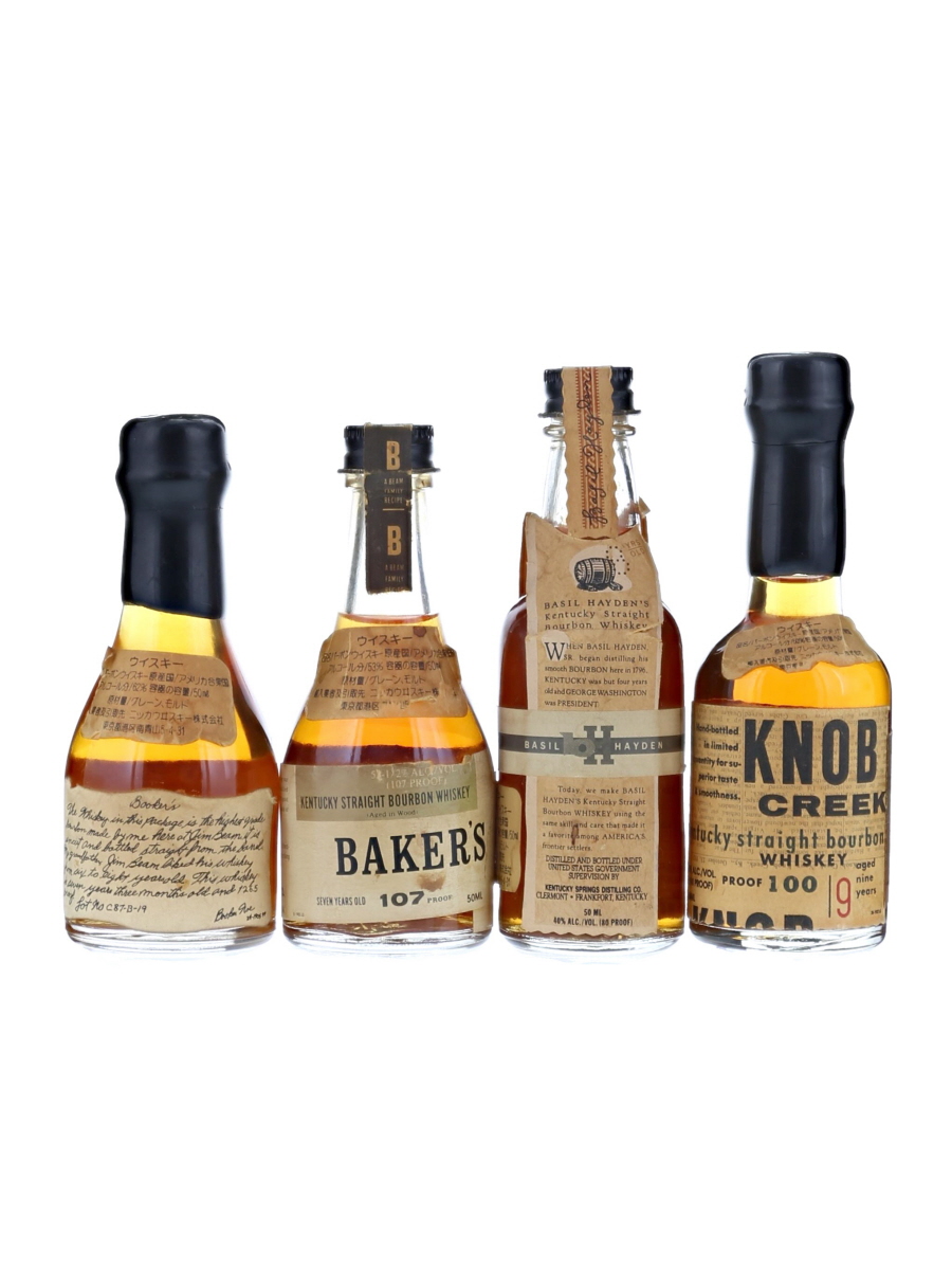 バーボン ミニチュア 4本セット 50ml - 歌舞伎ウイスキー 日本の