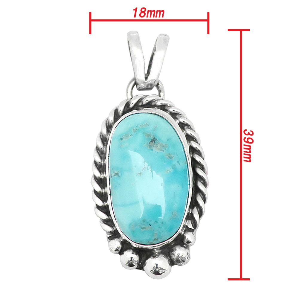 キングマンターコイズペンダント インディアンジュエリーテイスト