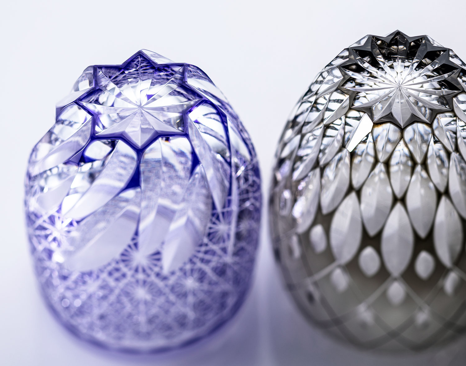 江戸切子 伝統工芸士・篠崎英明作 ロックグラス＜風雅＞ | カガミ