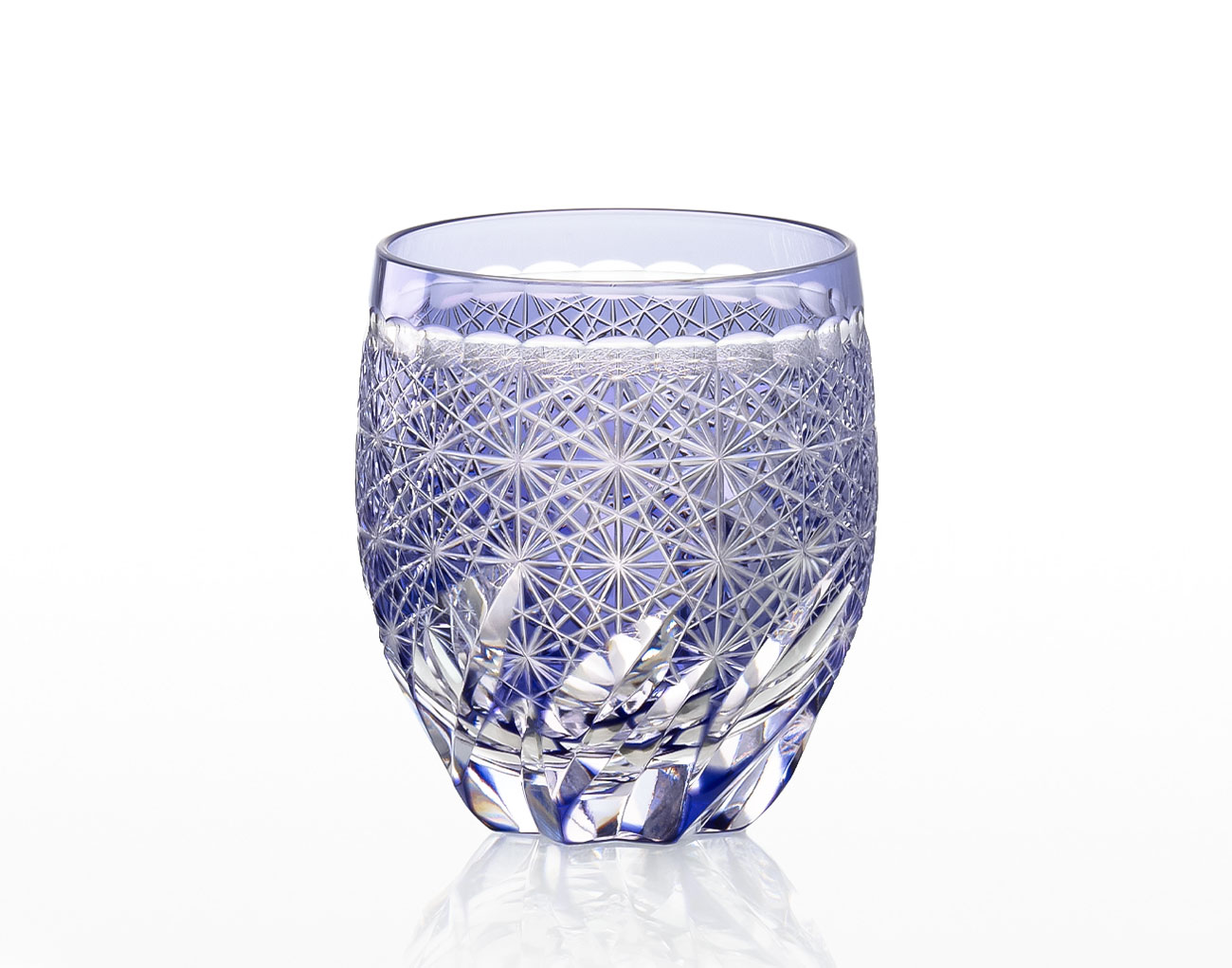 江戸切子 伝統工芸士・篠崎英明作 ロックグラス＜風雅＞ | カガミ