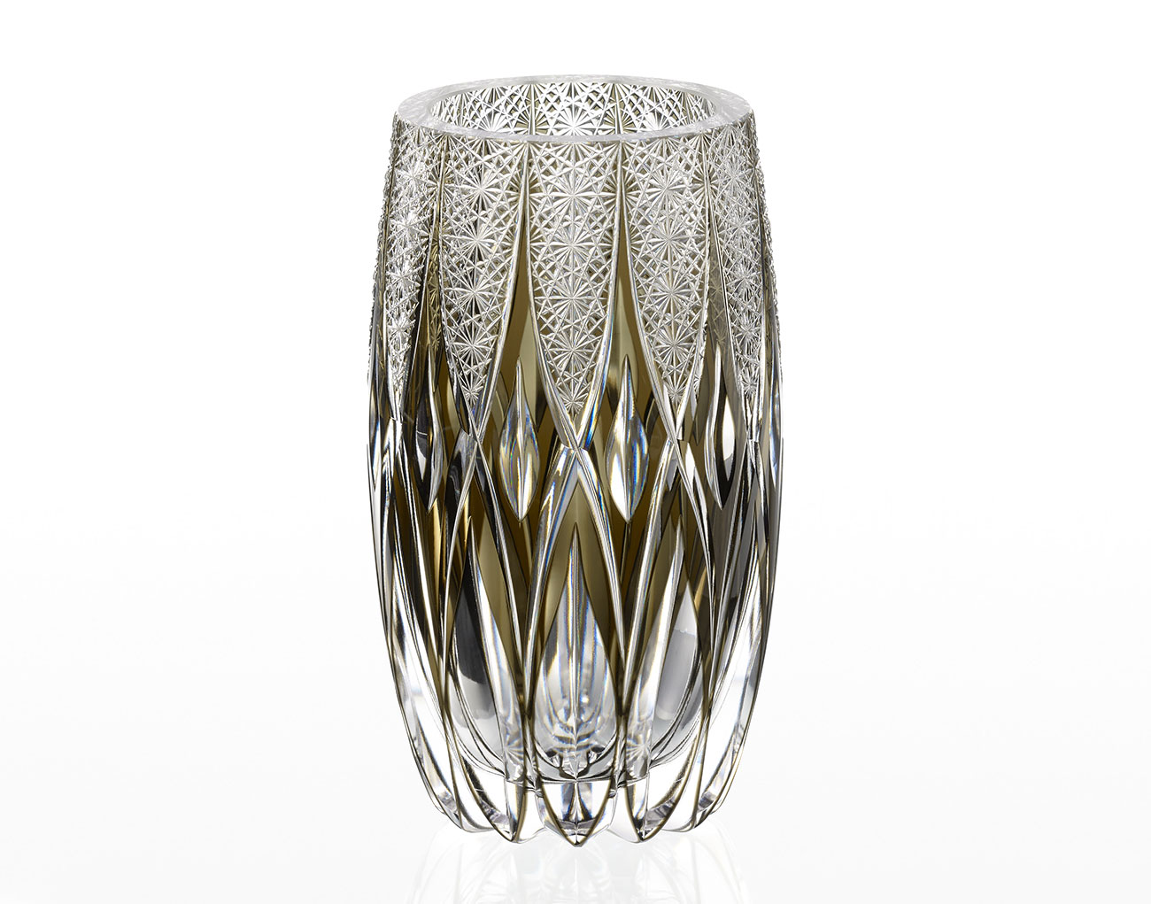 江戸切子 ペアロックグラス＜幕襞に四角籠目紋＞ | カガミクリスタル