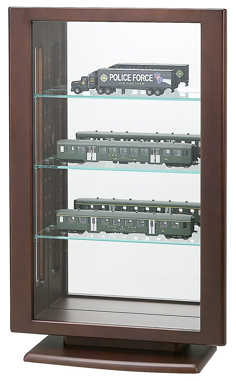 塩川光明堂 キュリオケース カルトーネ 800W-DB 7段 ガラス棚 ショー