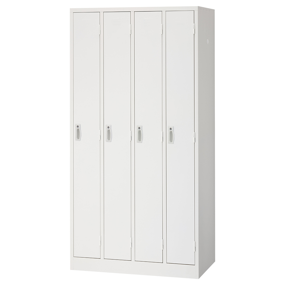 4人用シンプル2段型スチールロッカー ワイドタイプ 幅900 奥行515 高さ