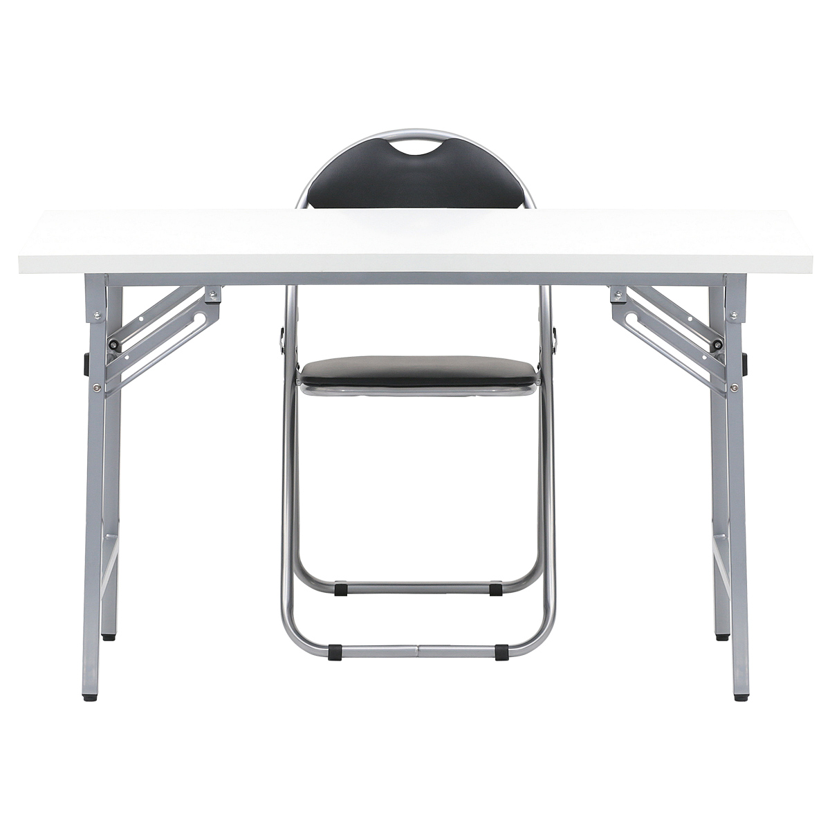 折りたたみテーブル 棚無しタイプ 幅1200 奥行450 高さ700 NTH-1245