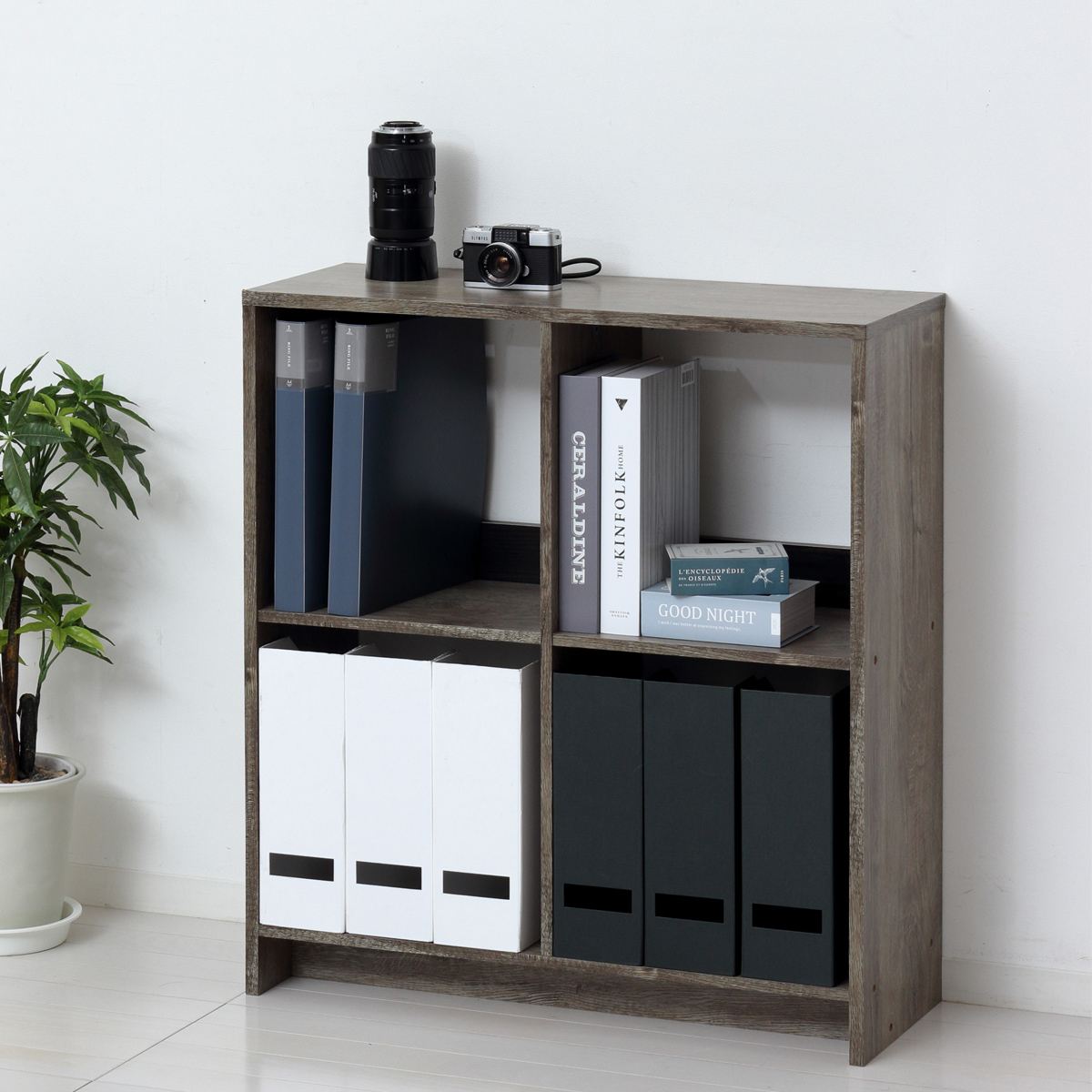 4マス オープンラック 幅690 奥行265 高さ755 KRS-OP04RA-BR 通販