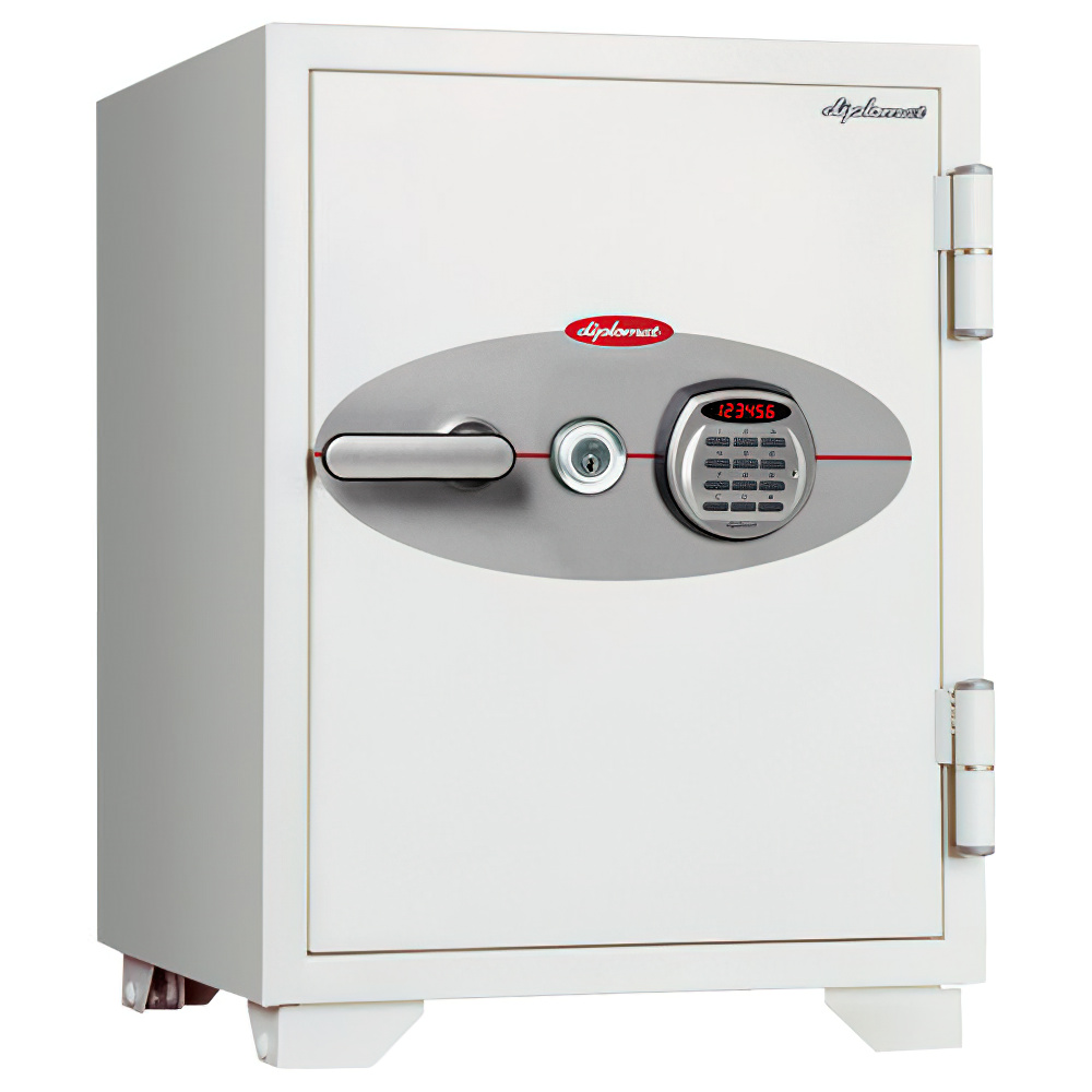 ダブルロック式 オフィス用耐火金庫 64L 幅500 奥行540 高さ695 中型