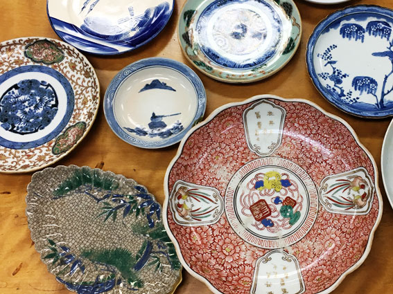 骨董品 古美術品 飾り皿 陶芸品 骨董 古伊万里（江戸後期～明治） 輪花