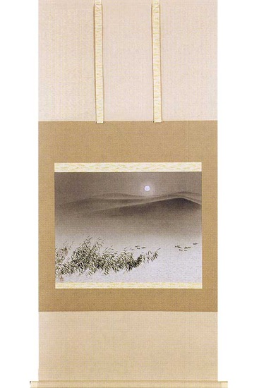 横山大観掛軸「旭日輝く」真作