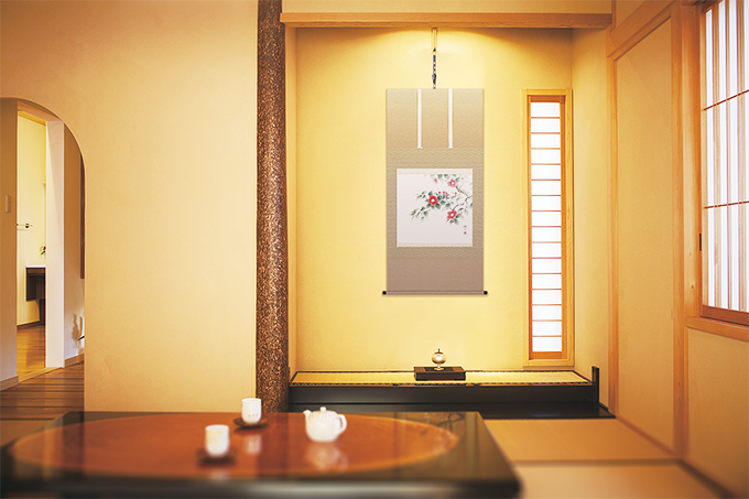 竹に雀 山口赤雨 （尺八横）肉筆！ 花鳥画 - 掛け軸（掛軸）販売通販