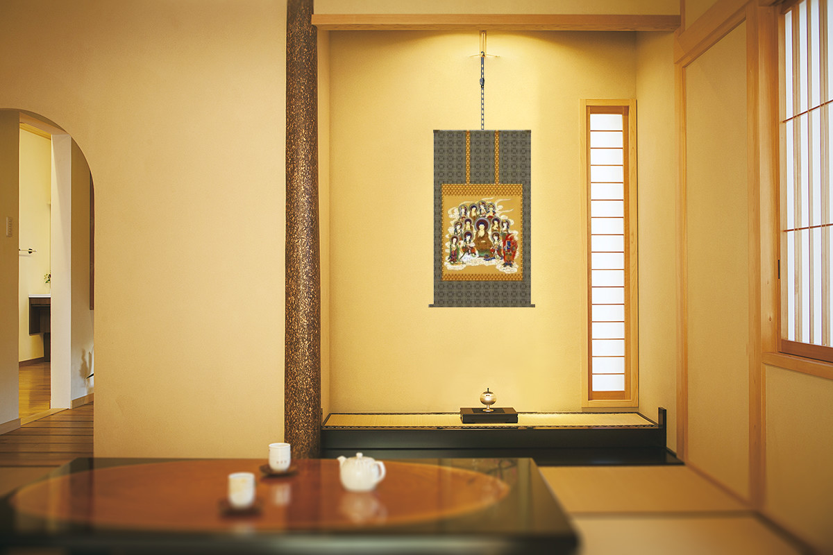 十三仏 田島翠峰 尺八横！ 十三仏 - 掛け軸（掛軸）販売通販なら掛け軸