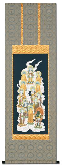 特価 】十三仏・大西雲崖 肉筆！ 十三仏 - 掛け軸（掛軸）販売通販なら