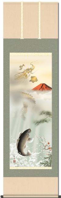 掛け軸 丙辰 夏雪堂 楽天市場】送料無料！掛け軸 鶴亀高砂吉兆図 尺三