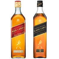 セット〕ジョニーウォーカーレッド ラベル・ブラックラベル12年 700ml