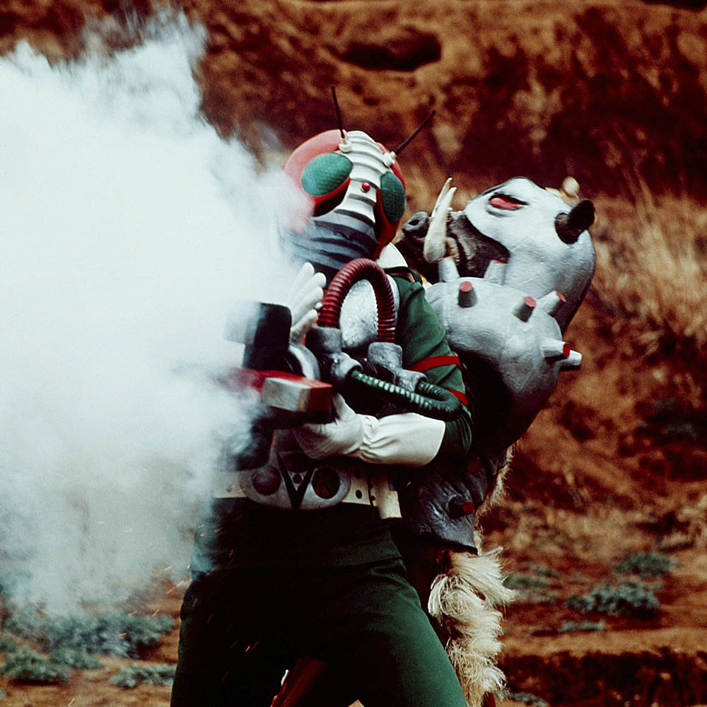 東映レトロ】□ ジシャクイノシシ ソフビ / 仮面ライダーV3怪人