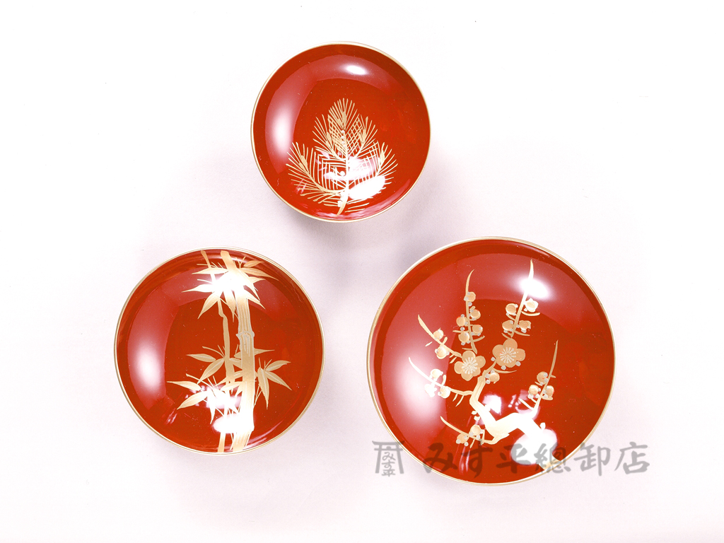 三ッ重盃(PC盃) 松竹梅 | 神棚 神具の専門店 みす平總卸店 上野・浅草