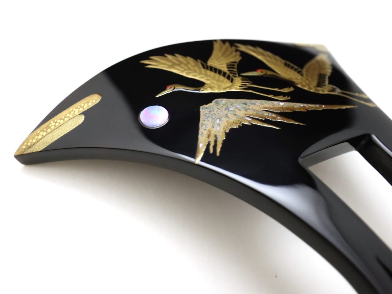 2230 輪島塗 松鶴 金蒔絵 銚子 2客 2230 輪島塗松鶴金蒔絵銚子2客