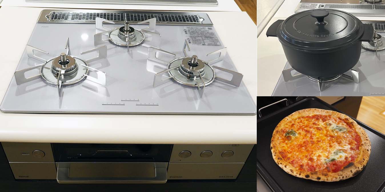 リンナイデリシア新モデル3V乾電池タイプ展示中｜人気ビルトイン