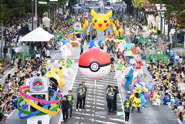 横浜でピカチュウなど100匹行進 世界大会のフィナーレ 動画