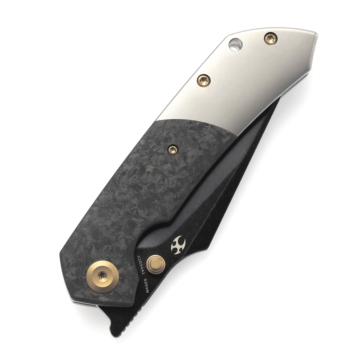 KANSEPT Fenrir Front Flipper/Thumb Stud Knife Shred Carbon Fiber +