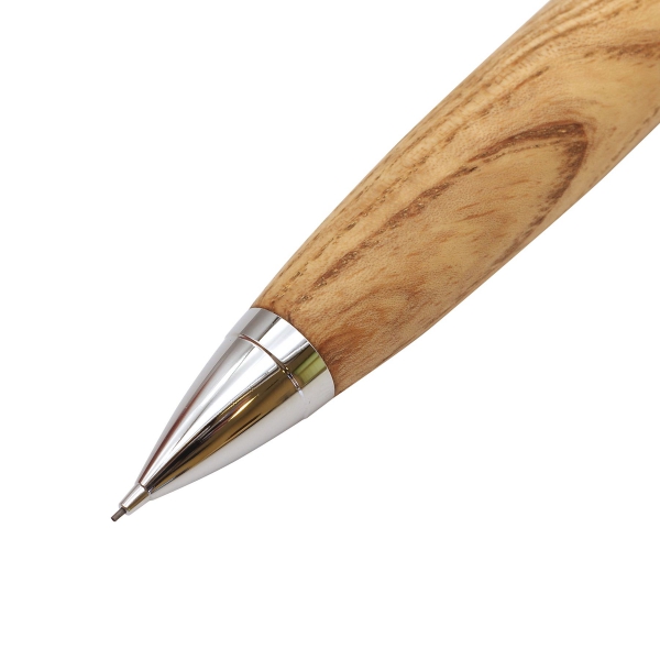 木軸 シャープペンシル 0.5mm【タモ杢】木軸ペン工房KIKI : 文房具と