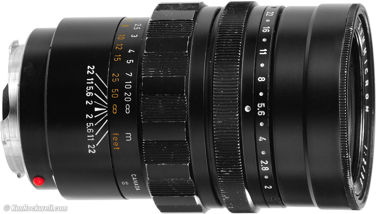 Leica Summicron 90mm F2 3rd 外観のみ少しスレ光学良好 Summicron