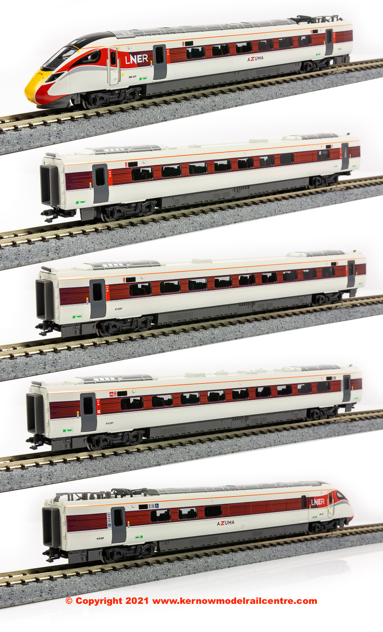 10-1674 Kato Class 800/2 Azuma 5 Car EMU Set 800 209 LNER