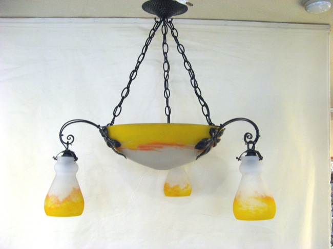 4-1. フランス アンティーク シャンデリア 4灯 キャンドル ライト 4-1