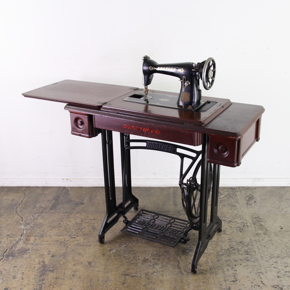 アンティーク※BROTHER 足踏みミシン脚のテーブル アイアン No.2