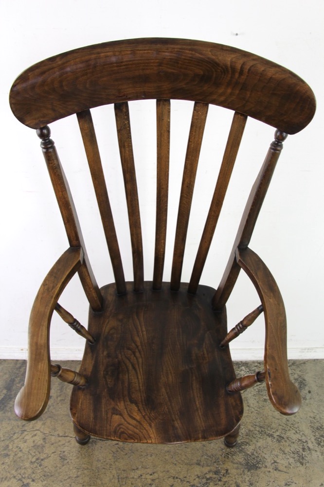 イギリス アンティーク 19世紀 エルム アームチェア | キヤアンティークス