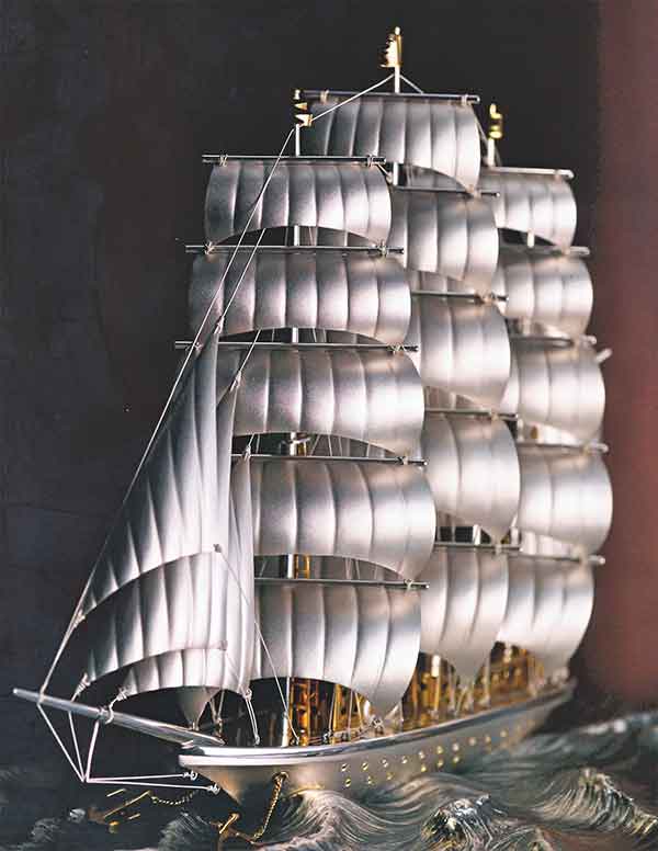 帆船置物 | 銀製品 | 清田工芸
