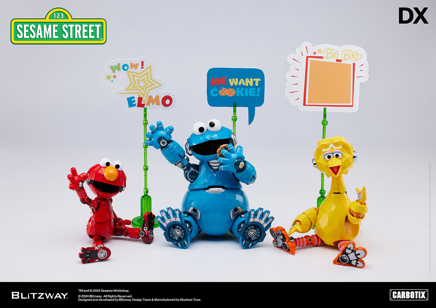 Carbotix Sesame Street Iconic Trio Reimagined DX Version 