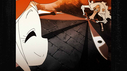 キルラキル 生動画(第12話纏流子vs針目縫 交戦シーン）額縁付き