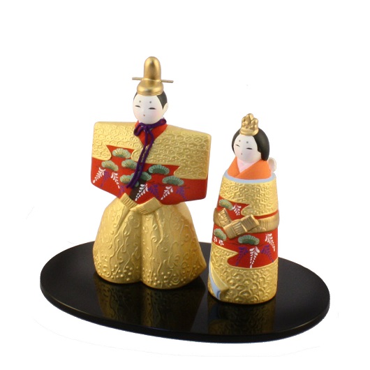御所立雛（赤）・雛人形 / 京都の人形・こけし・和雑貨通販│木村桜士堂