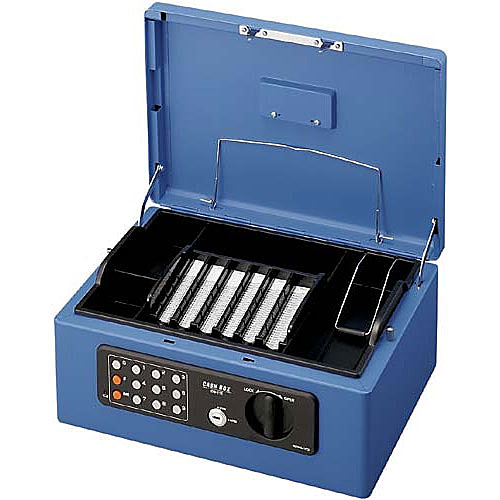 KOKUYO コクヨ 手提げ金庫【A4】＜テンキー＞(紙幣/硬貨一体型トレー