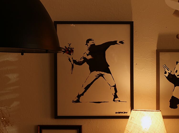 バンクシー ポスター banksy オリジナル box ホテル レア Banksy