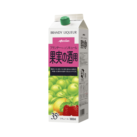 ブランデーベースリキュール 果実の酒用パック 1800ml 紙｜商品・品質