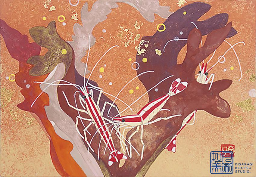 山種賞優秀賞最年少受賞 村越由子画伯「よき実り」日本画 山種賞優秀賞