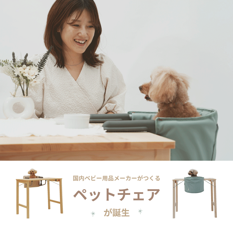 MOGUチェア（もぐチェア）| ペット用テーブルチェア - KISSBABY