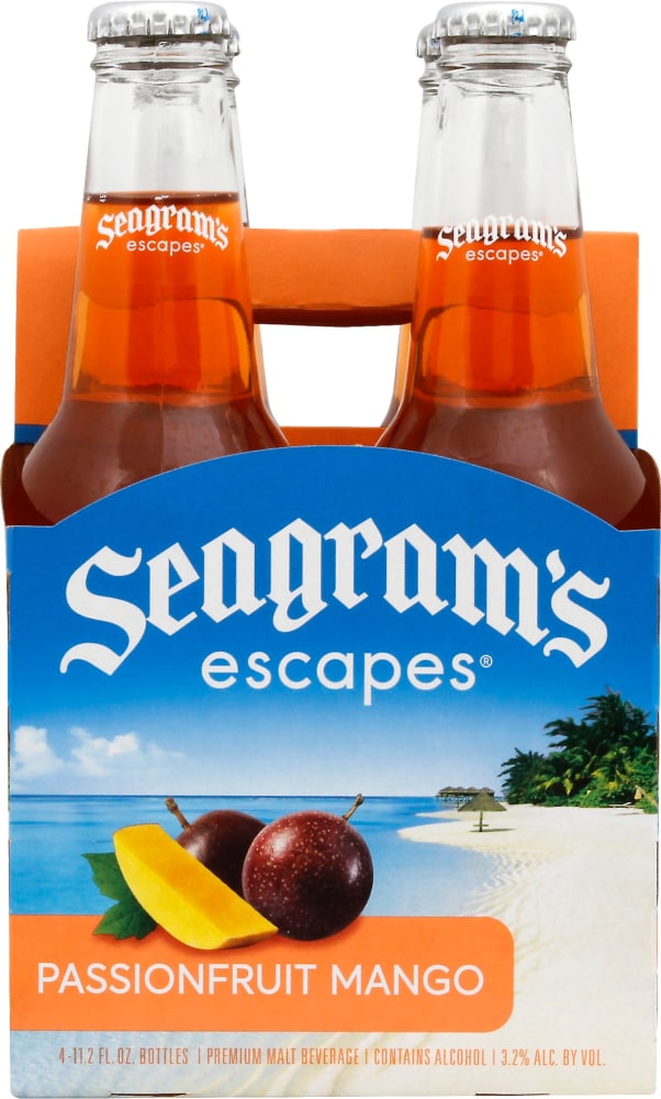 Seagram's Escapes Passionfruit Mango Cooler, 4 bottles / 11.2 fl