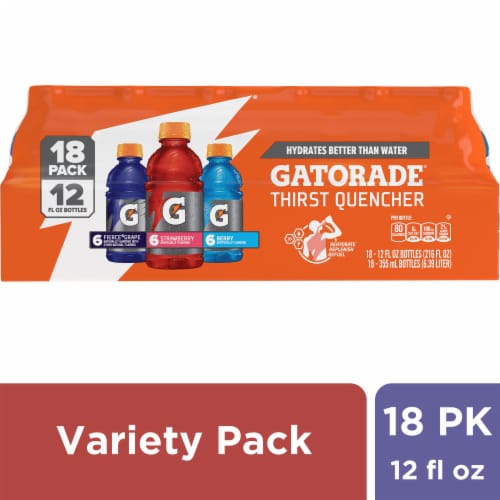 Gatorade® Purple Red Blue Sports Drink Mini Variety Pack Bottles