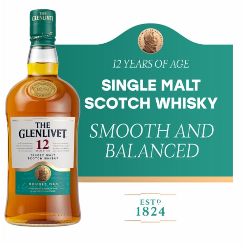 The Glenlivet Aged 12 Years Single Malt Scotch Whisky, 1.75 l