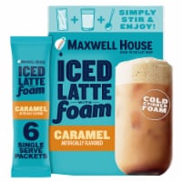 Maxwell House Caramel Iced Latte with Foam Instant Coffee, 5.82 OZ