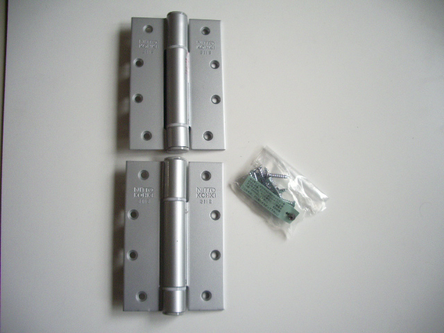 日東工器 オートヒンジ 311S ストップ付 上下組 左右兼用 │金物