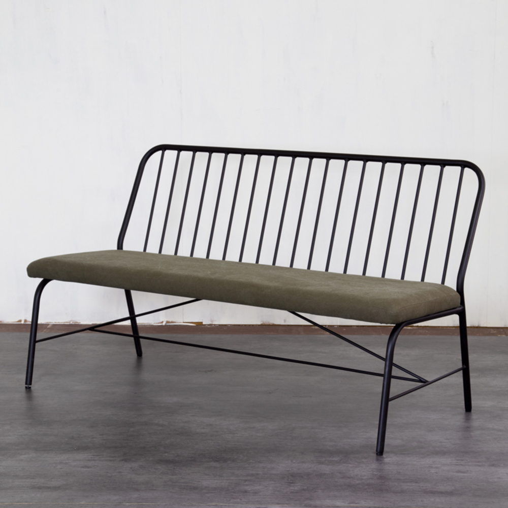 ROUGH&TOUGH「KURT BENCH カートベンチ」アイアンフレーム｜日美