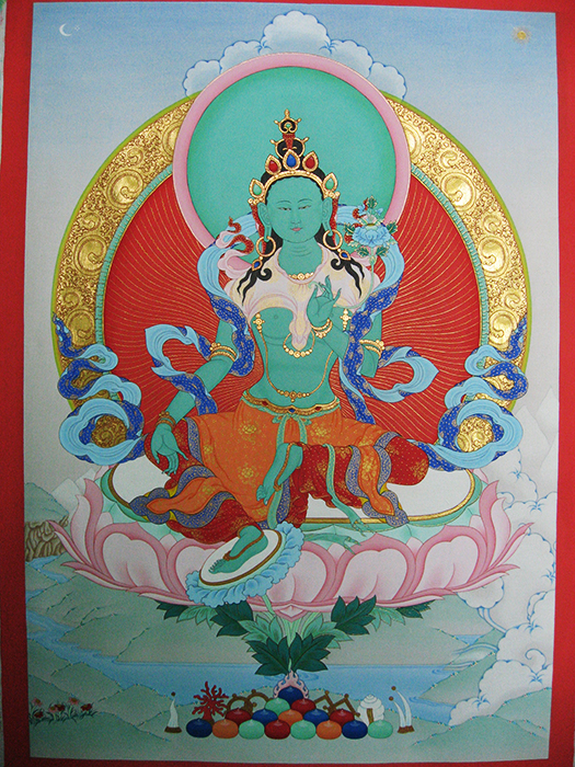 チベット タンカ（チベット仏教仏画） 手描き