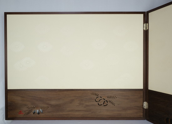 栗山園オンライン通販部 / 【出物】 桑縁菊桐風炉先 川本光春 鵬雲斎好書付