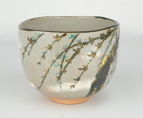 栗山園オンライン通販部 / 【出物】 乾山写柳鶯茶碗 16代永楽善五郎(即全)