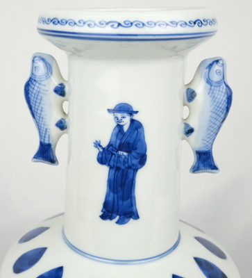 共箱・説明文付き】信楽焼 花入 仙山窯 素朴で力強い風景の装飾